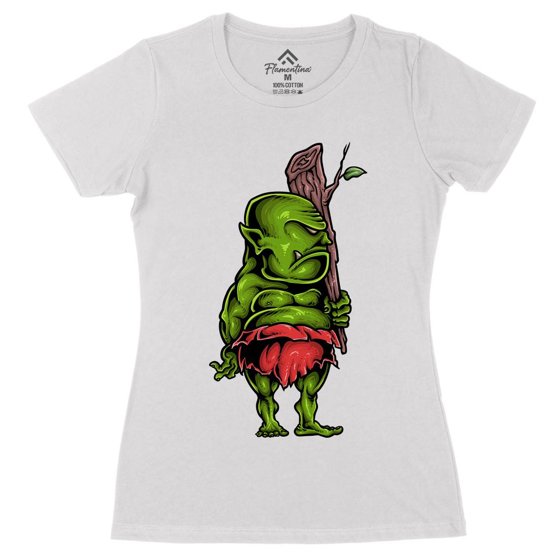 Ogre Womens Organic Crew Neck T-Shirt Animals A447