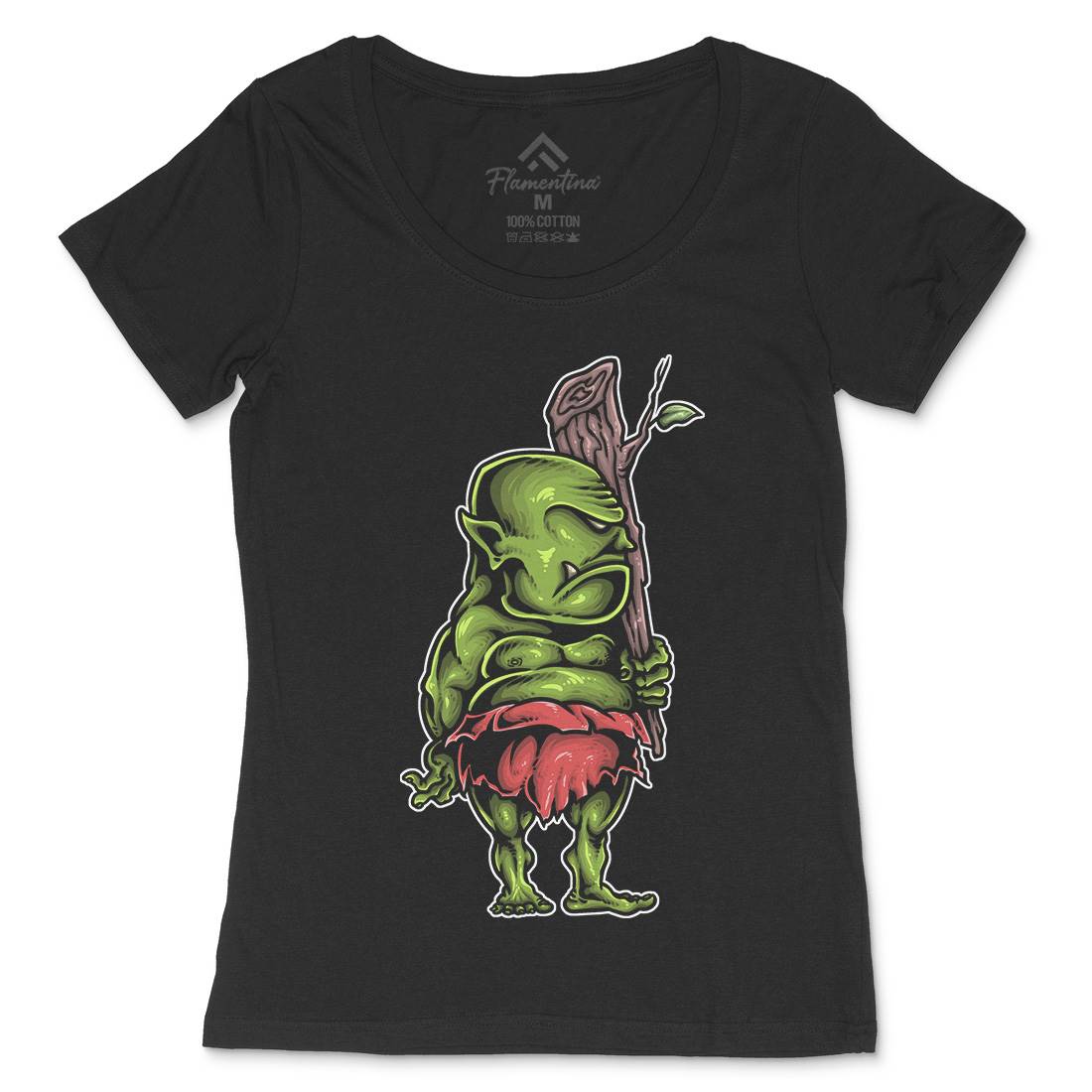 Ogre Womens Scoop Neck T-Shirt Animals A447