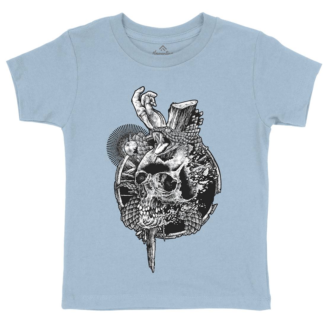Original Sin Kids Organic Crew Neck T-Shirt Horror A448