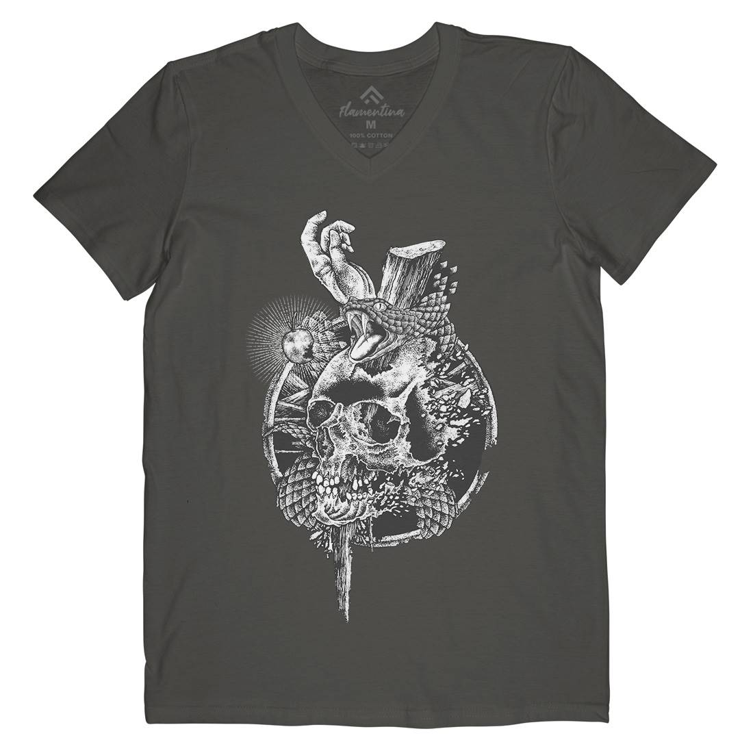 Original Sin Mens V-Neck T-Shirt Horror A448