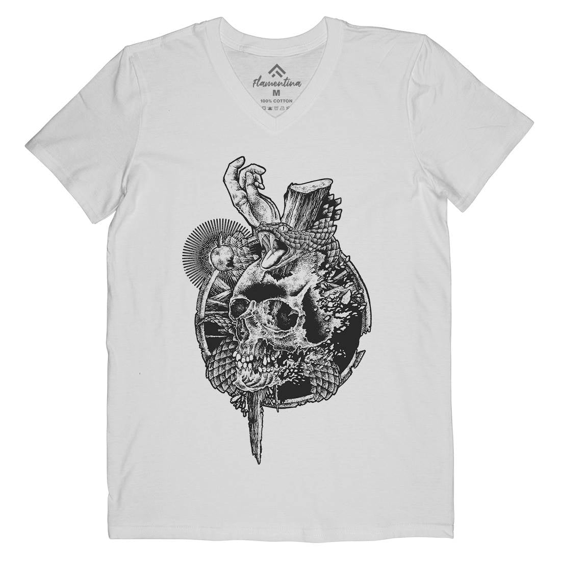 Original Sin Mens V-Neck T-Shirt Horror A448