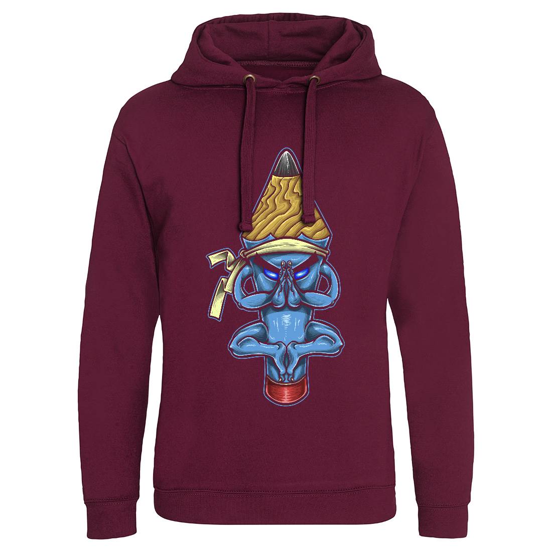 Pencil Monk Mens Hoodie Without Pocket Religion A449