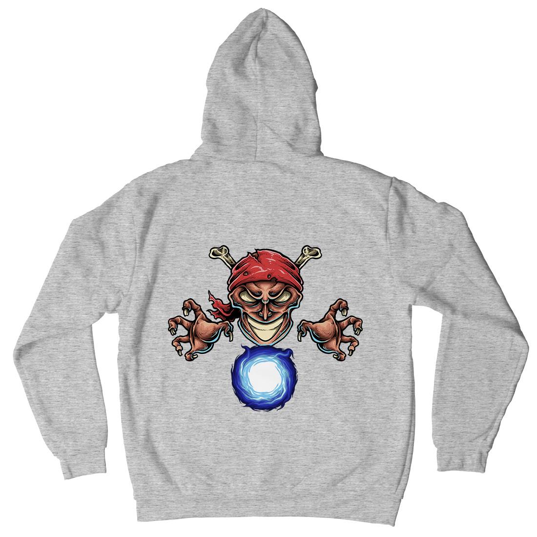 Pirate Magician Mens Hoodie With Pocket Navy A451