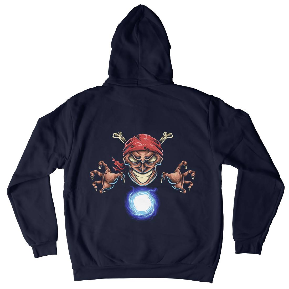 Pirate Magician Kids Crew Neck Hoodie Navy A451
