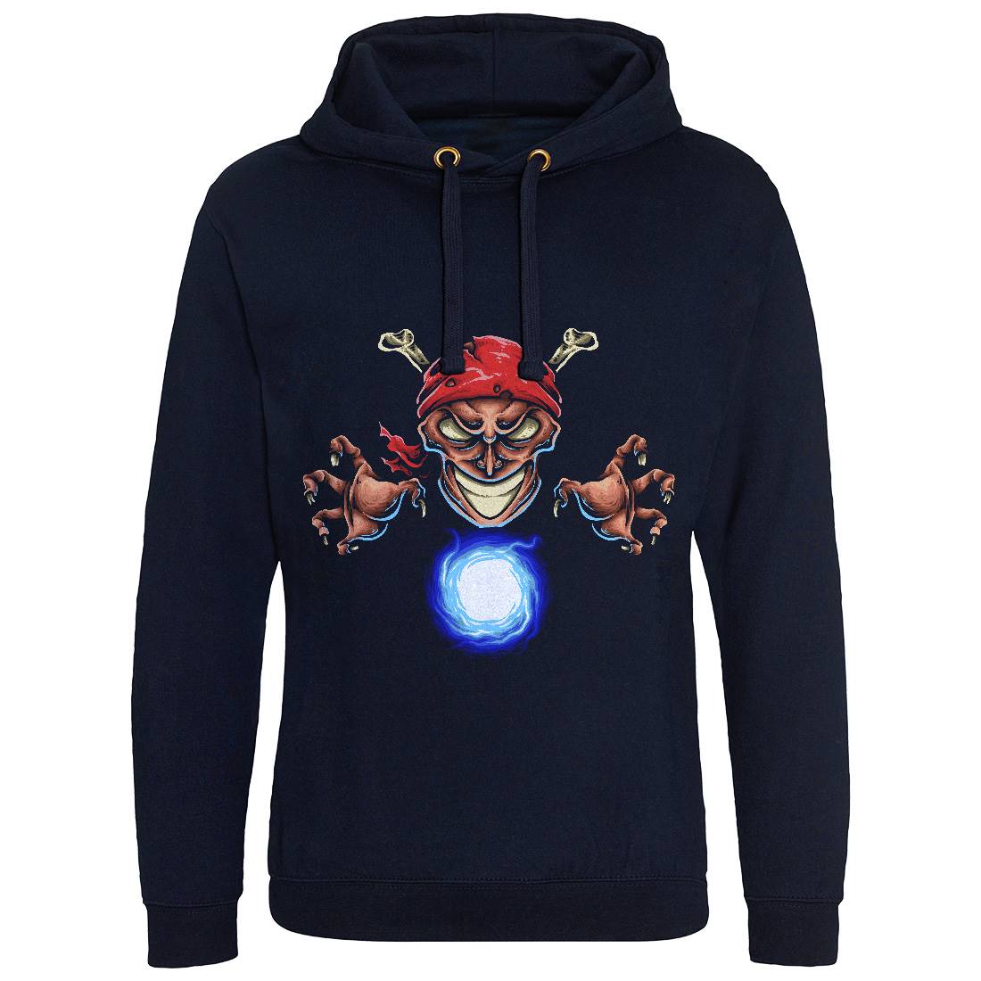 Pirate Magician Mens Hoodie Without Pocket Navy A451