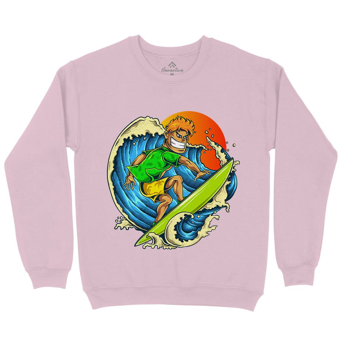 Pro Surfer Kids Crew Neck Sweatshirt Surf A454