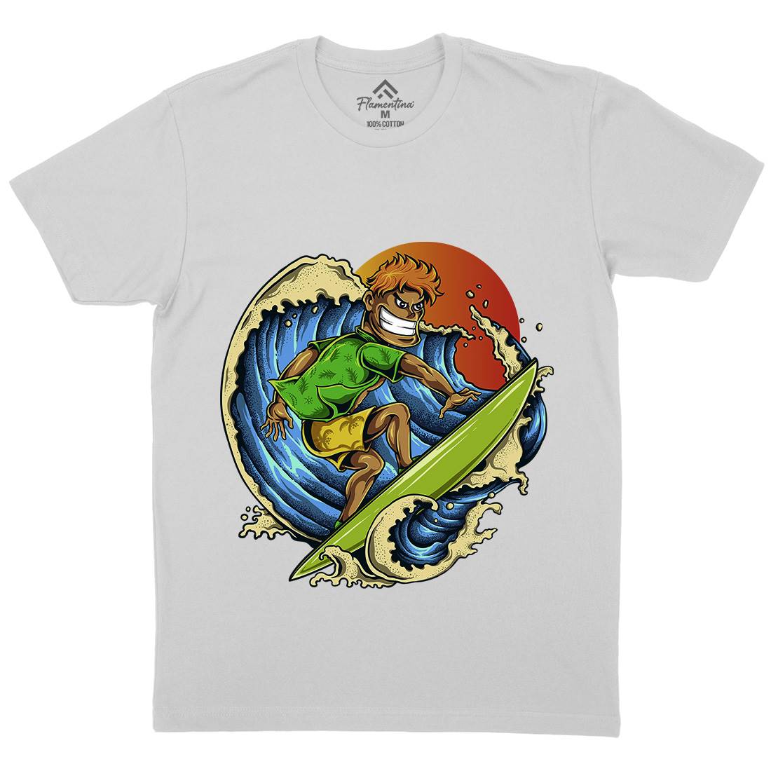 Pro Surfer Mens Crew Neck T-Shirt Surf A454