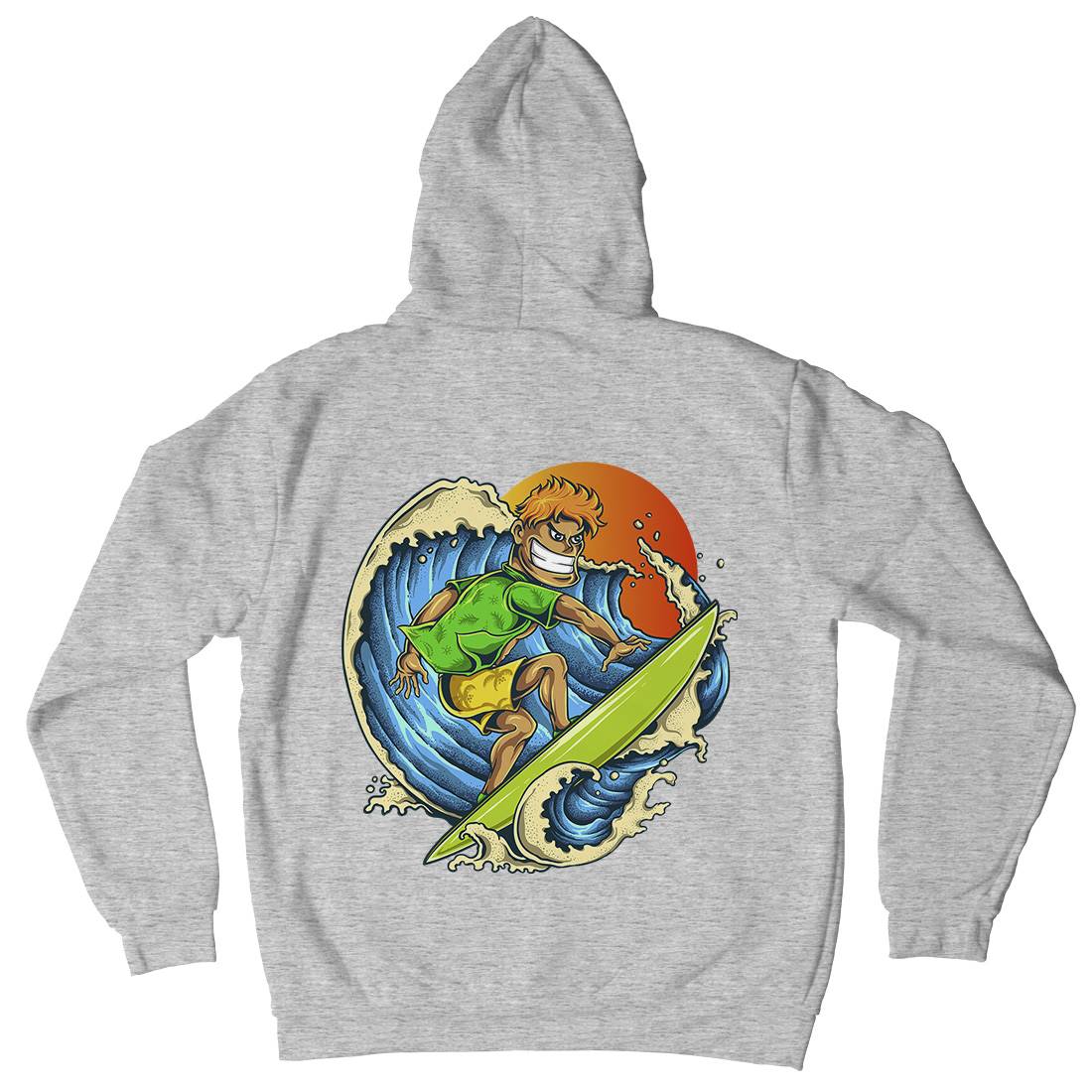 Pro Surfer Mens Hoodie With Pocket Surf A454