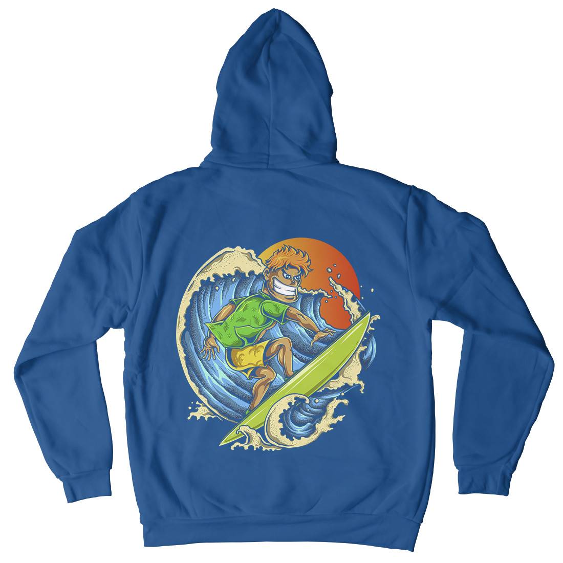 Pro Surfer Mens Hoodie With Pocket Surf A454