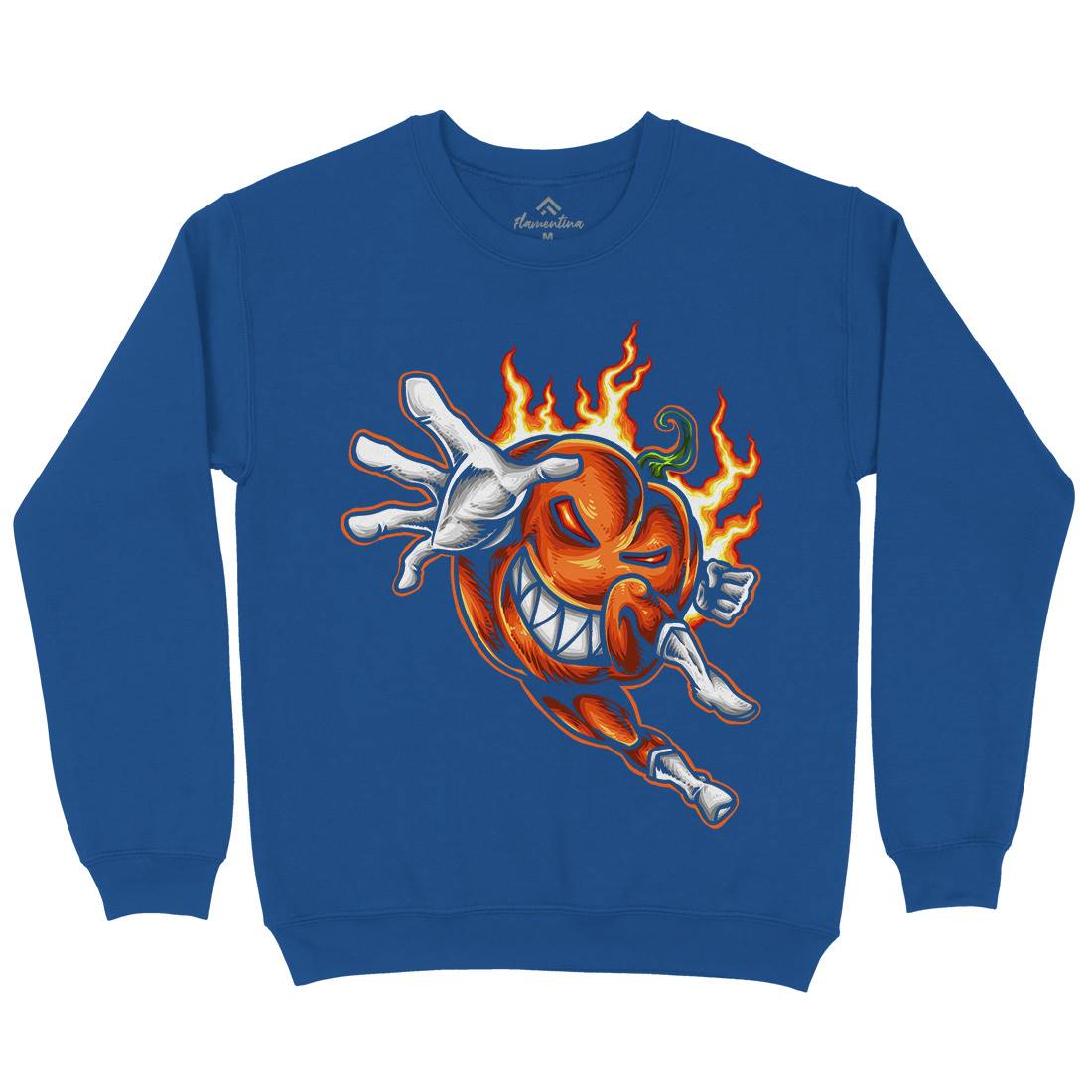Pumpkin Hero Mens Crew Neck Sweatshirt Halloween A455