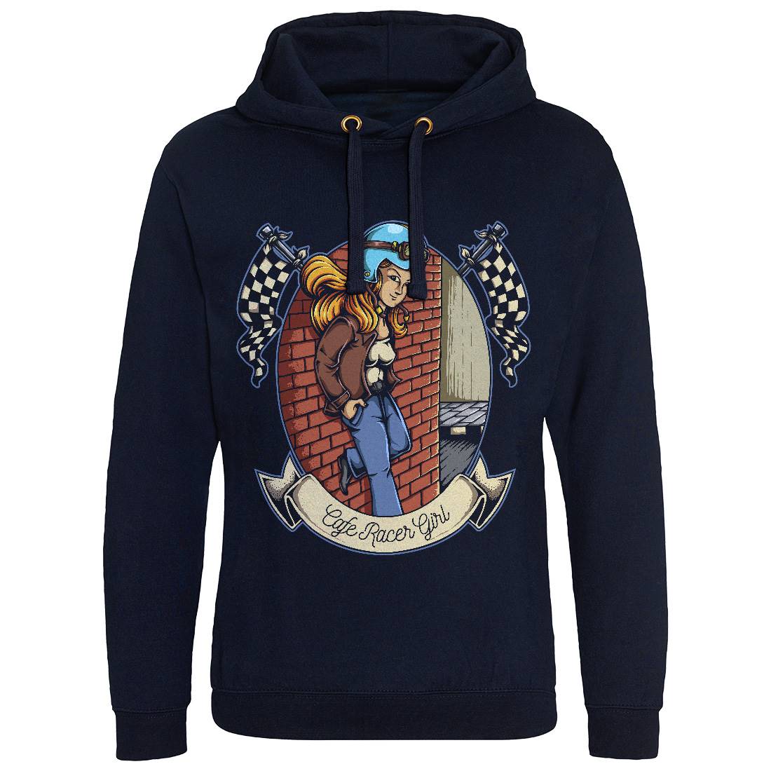 Racer Girl Mens Hoodie Without Pocket Cars A456
