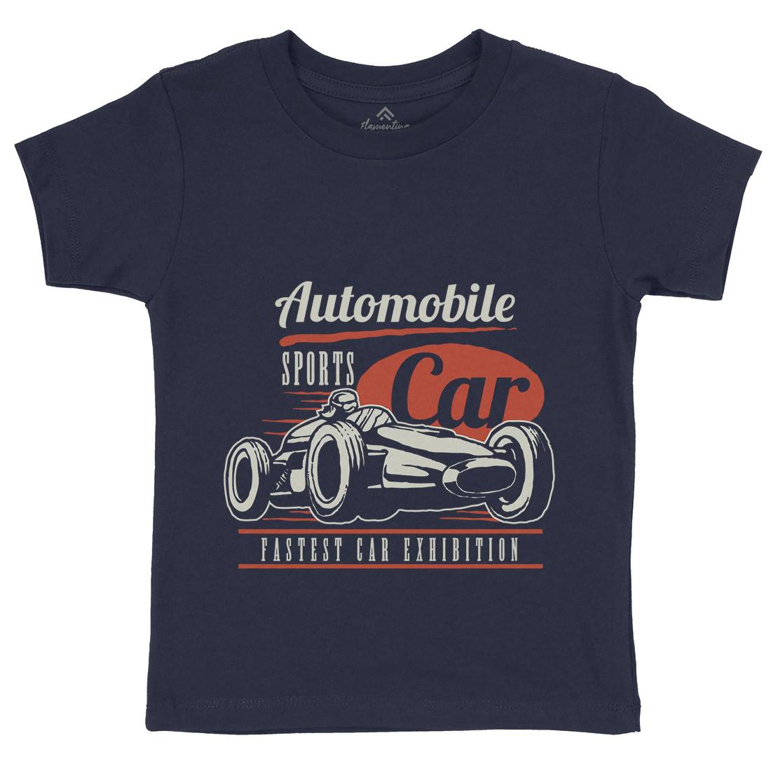 Retro Sport Car Kids Crew Neck T-Shirt Cars A459