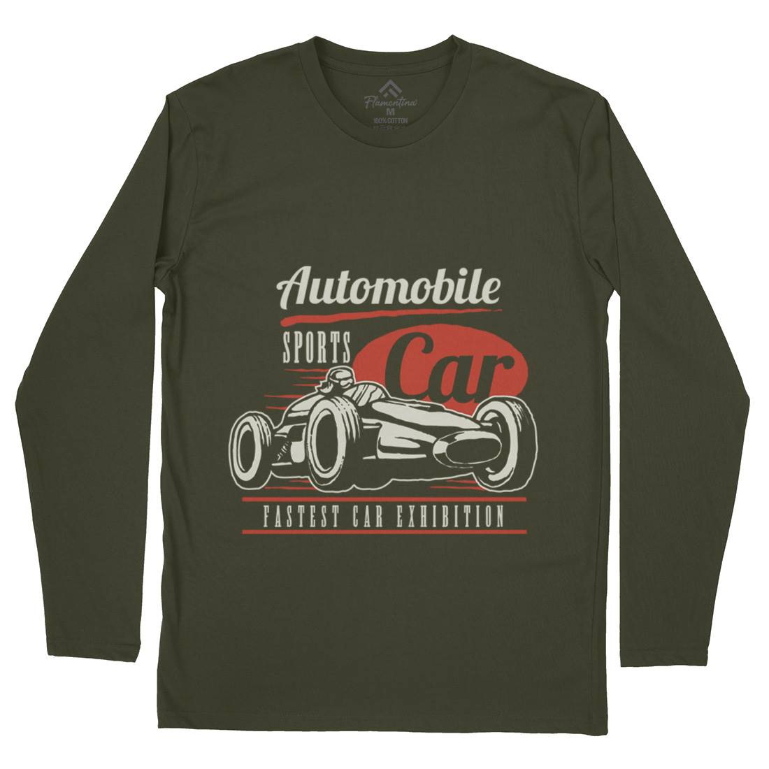 Retro Sport Car Mens Long Sleeve T-Shirt Cars A459