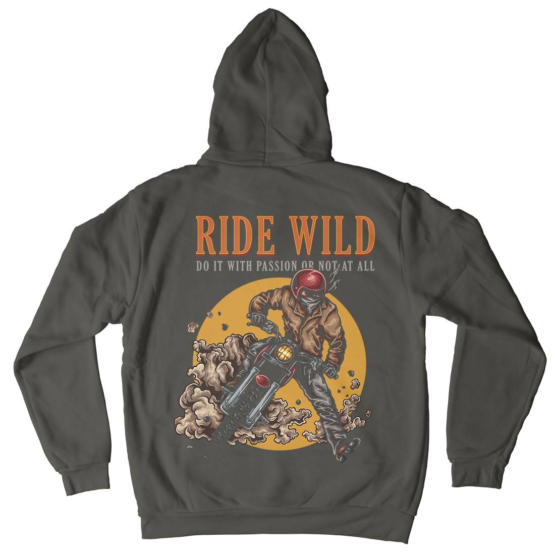 Ride Wild Kids Crew Neck Hoodie Motorcycles A460