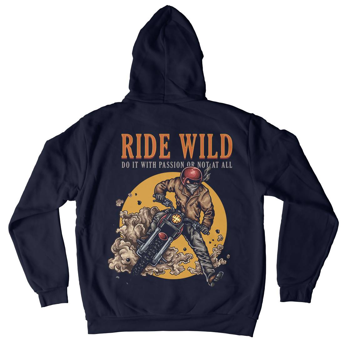 Ride Wild Kids Crew Neck Hoodie Motorcycles A460