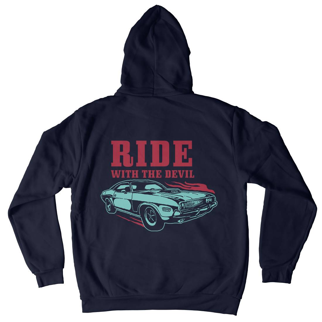 Ride With Devil Kids Crew Neck Hoodie Cars A461