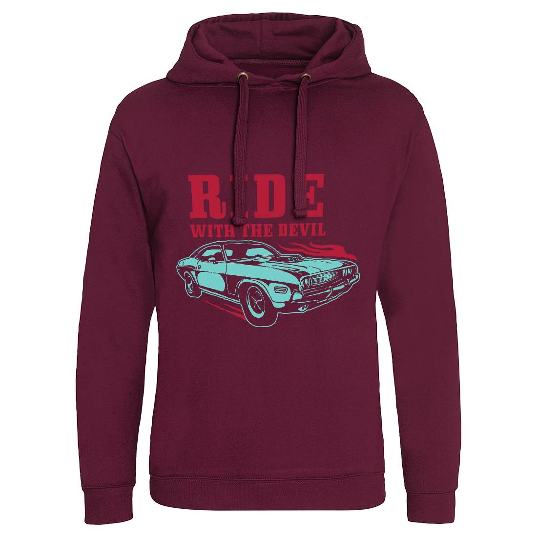 Ride With Devil Mens Hoodie Without Pocket Cars A461