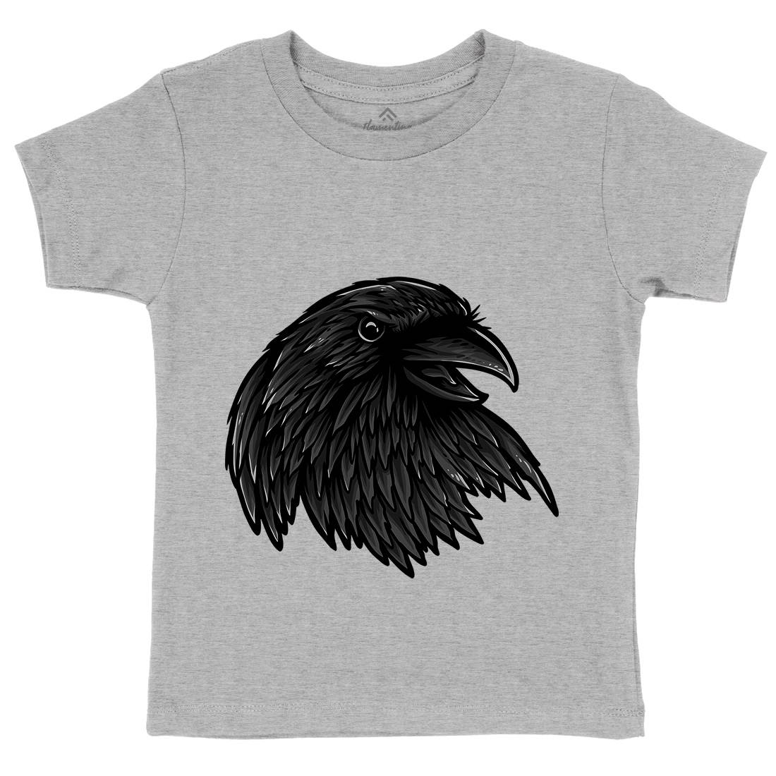 Rise Of The Raven Kids Organic Crew Neck T-Shirt Horror A462