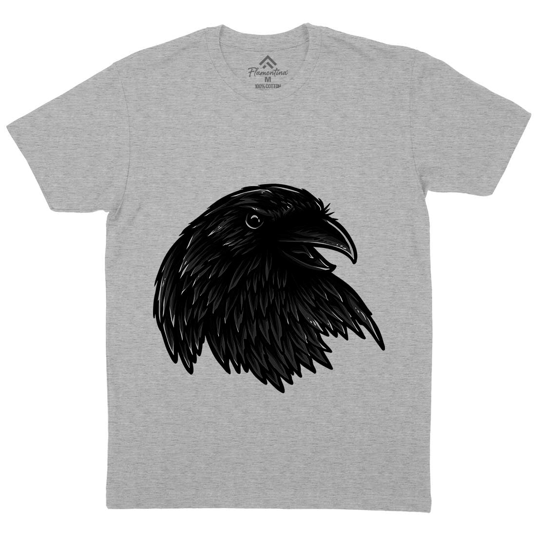 Rise Of The Raven Mens Organic Crew Neck T-Shirt Horror A462
