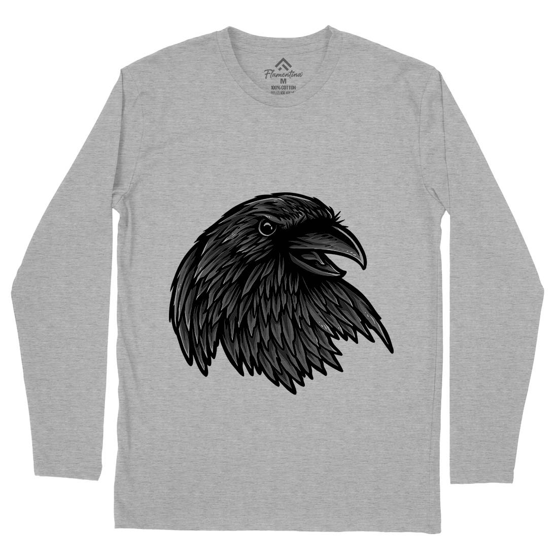Rise Of The Raven Mens Long Sleeve T-Shirt Horror A462