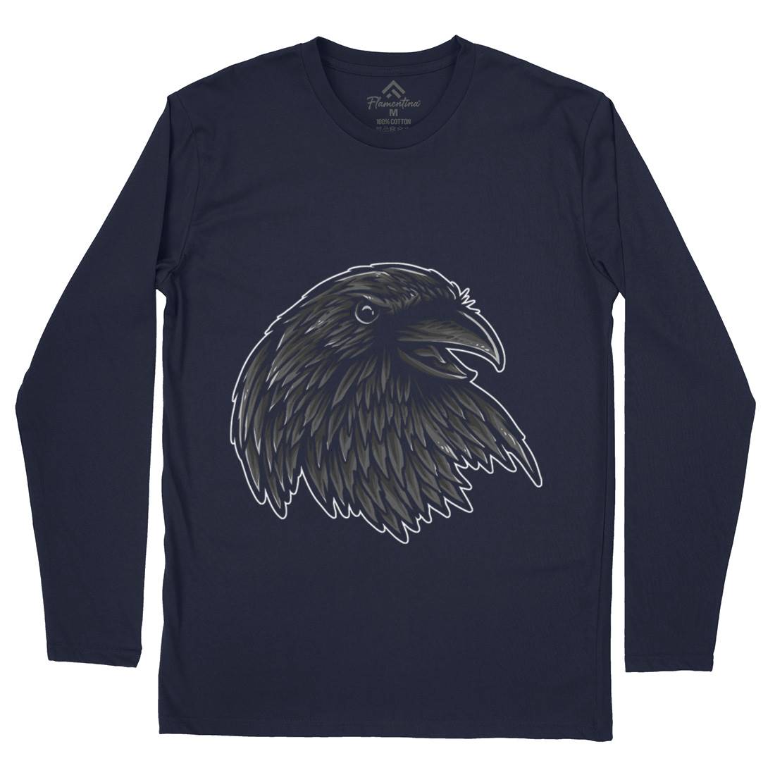 Rise Of The Raven Mens Long Sleeve T-Shirt Horror A462
