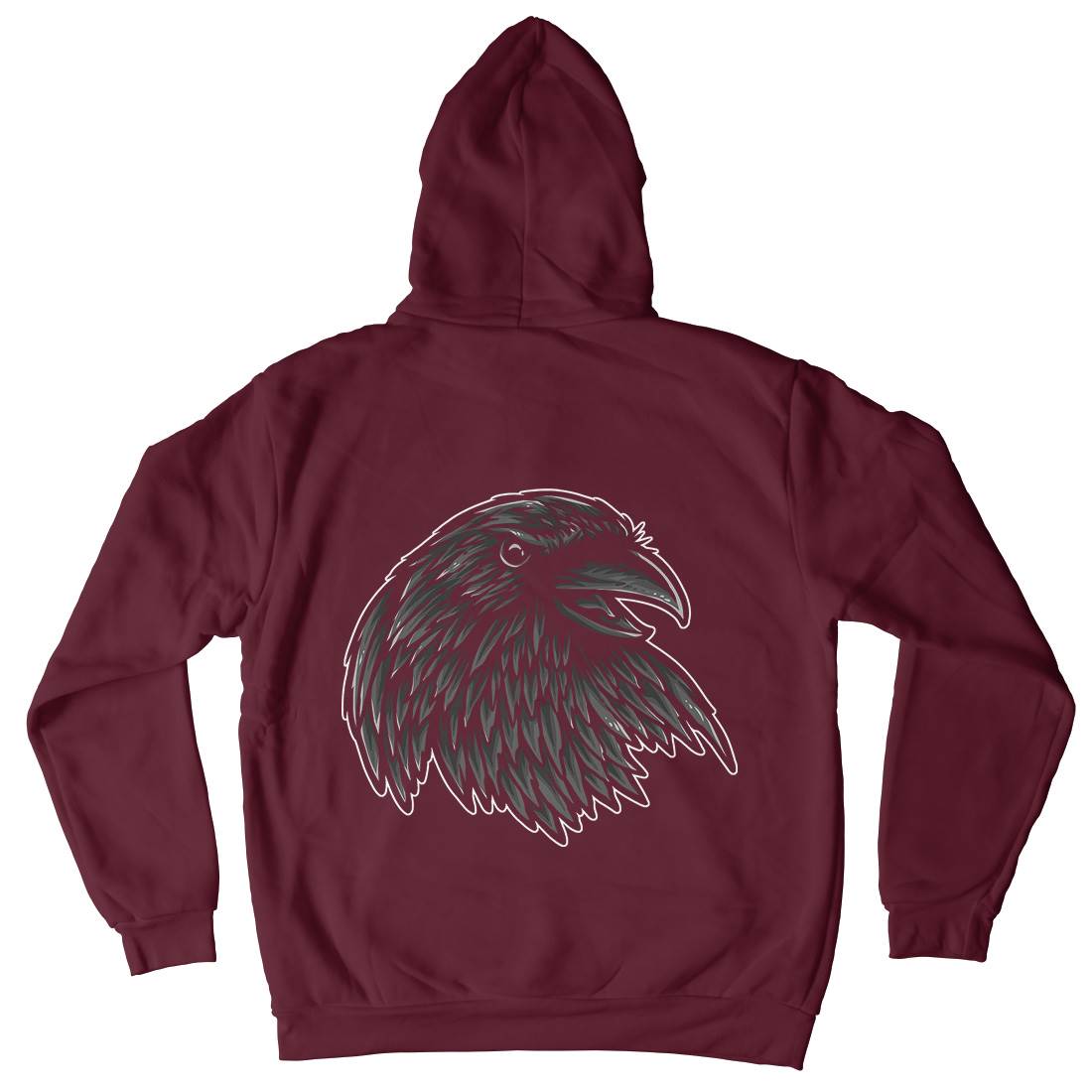 Rise Of The Raven Mens Hoodie With Pocket Horror A462