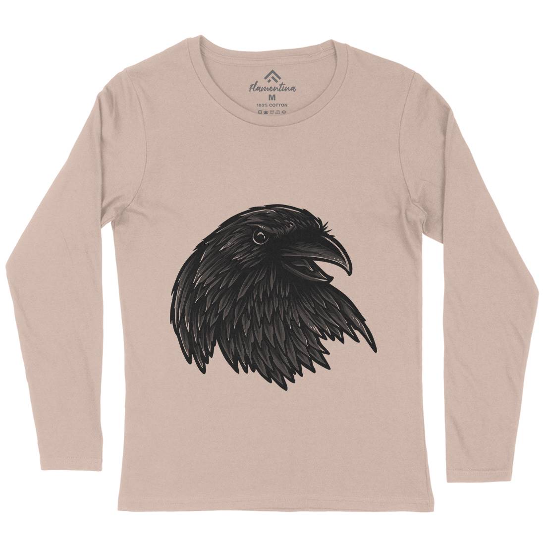 Rise Of The Raven Womens Long Sleeve T-Shirt Horror A462