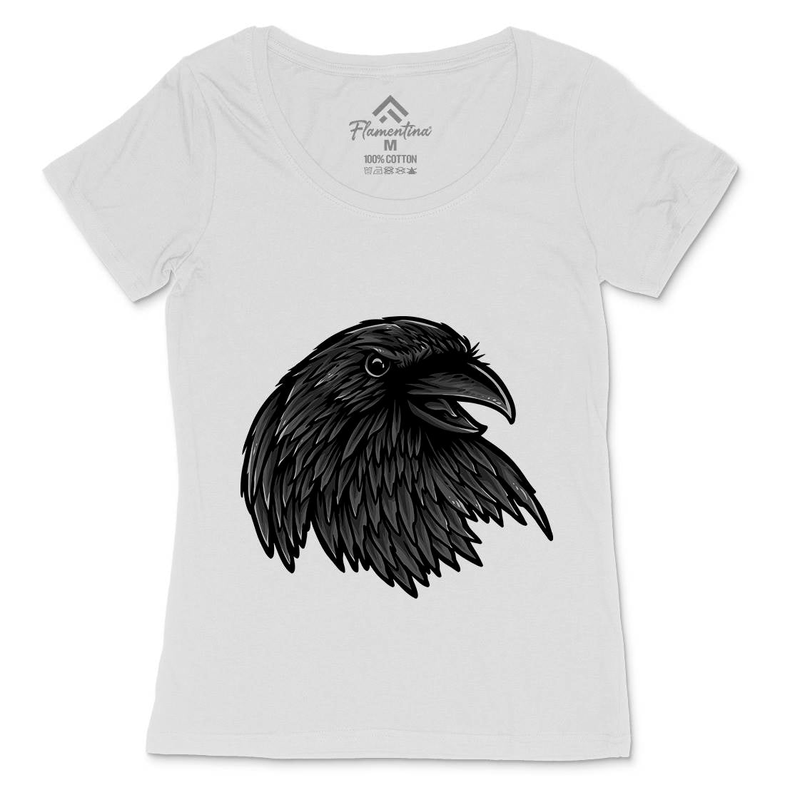 Rise Of The Raven Womens Scoop Neck T-Shirt Horror A462