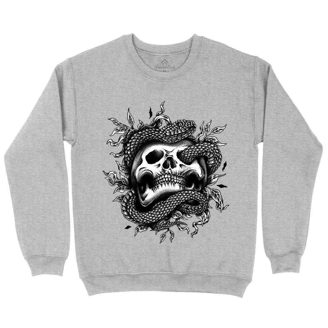 Skull Snake Kids Crew Neck Sweatshirt Navy A467