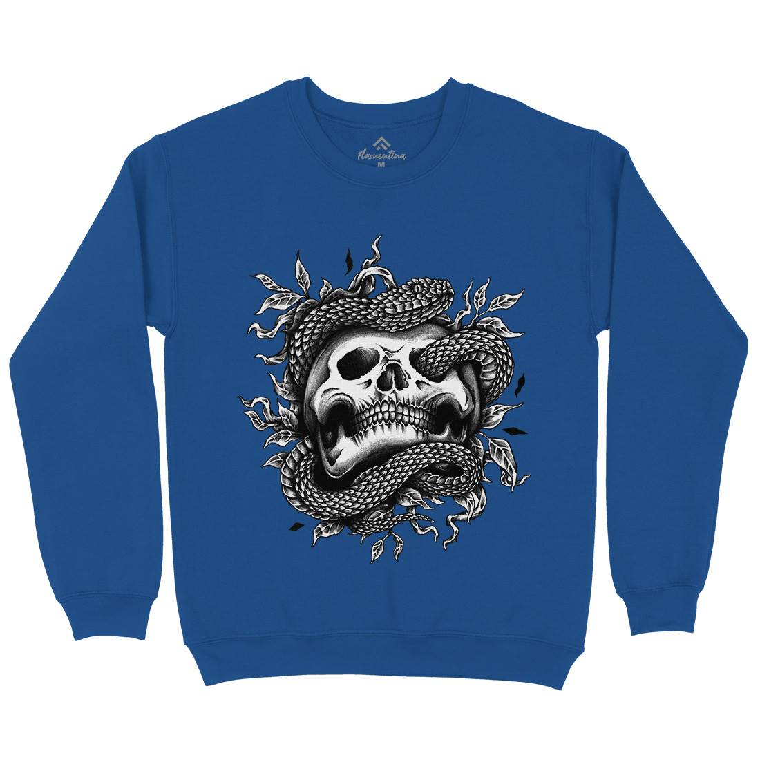 Skull Snake Kids Crew Neck Sweatshirt Navy A467