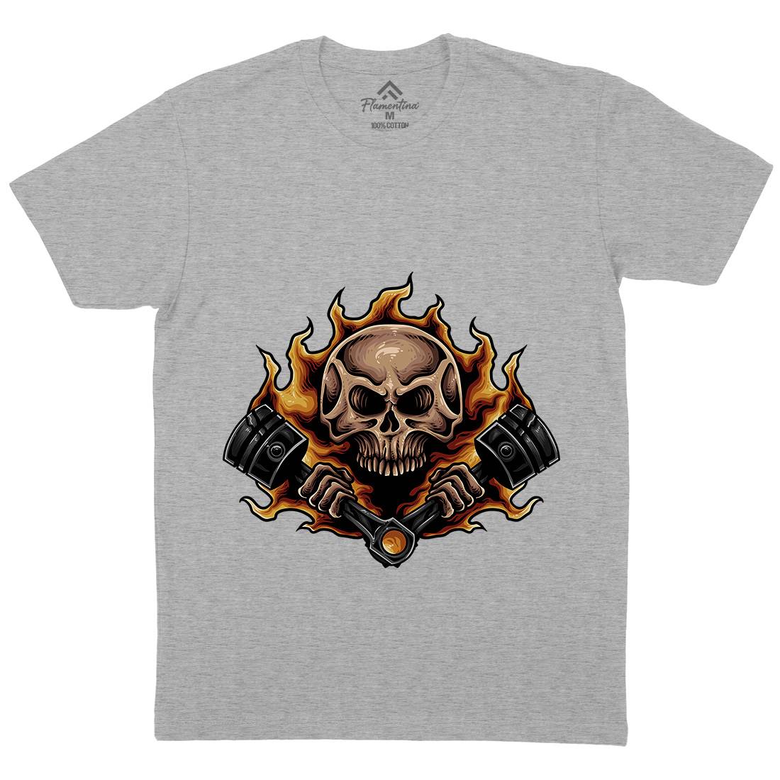 Speed Demon Mens Organic Crew Neck T-Shirt Motorcycles A468