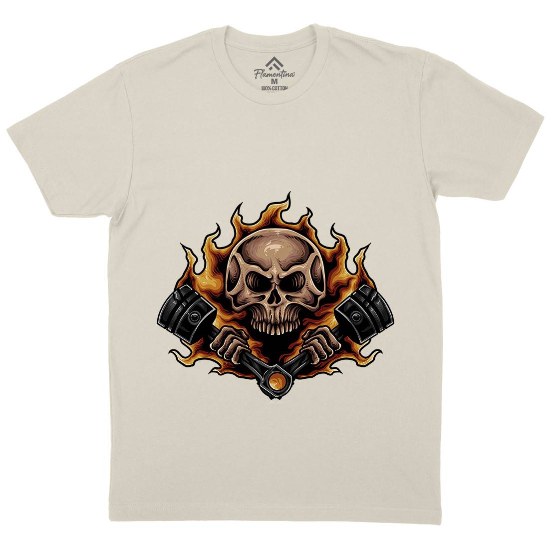 Speed Demon Mens Organic Crew Neck T-Shirt Motorcycles A468