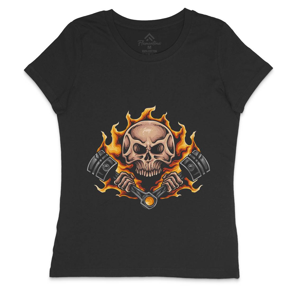 Speed Demon Womens Crew Neck T-Shirt Motorcycles A468