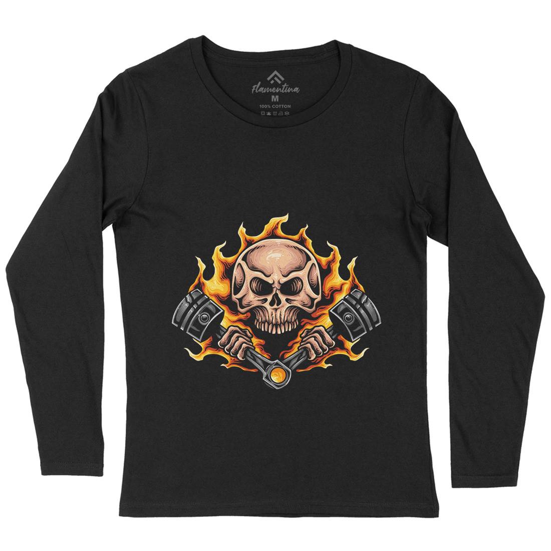 Speed Demon Womens Long Sleeve T-Shirt Motorcycles A468