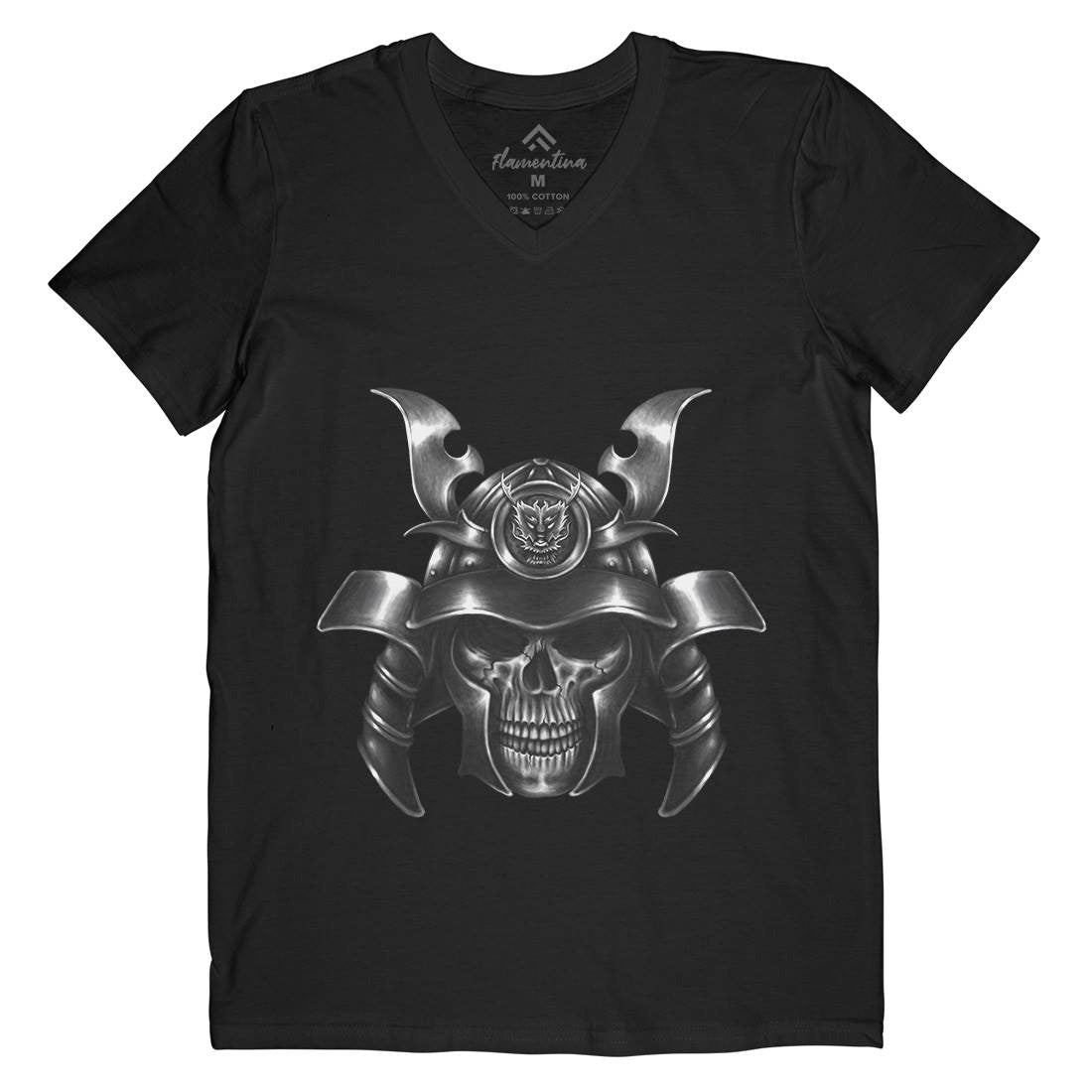 Spirit Of Ronin Mens V-Neck T-Shirt Warriors A469