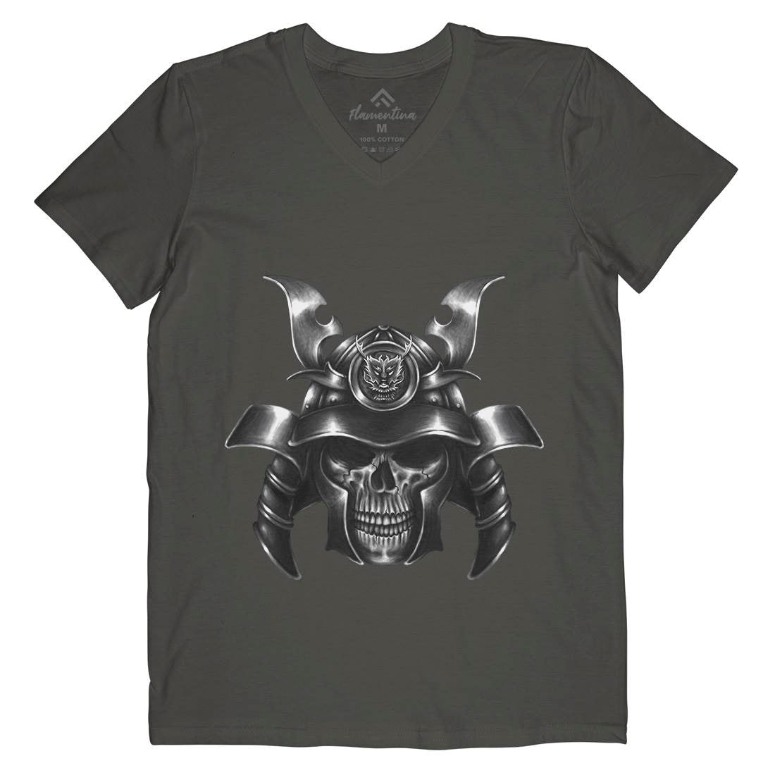 Spirit Of Ronin Mens V-Neck T-Shirt Warriors A469