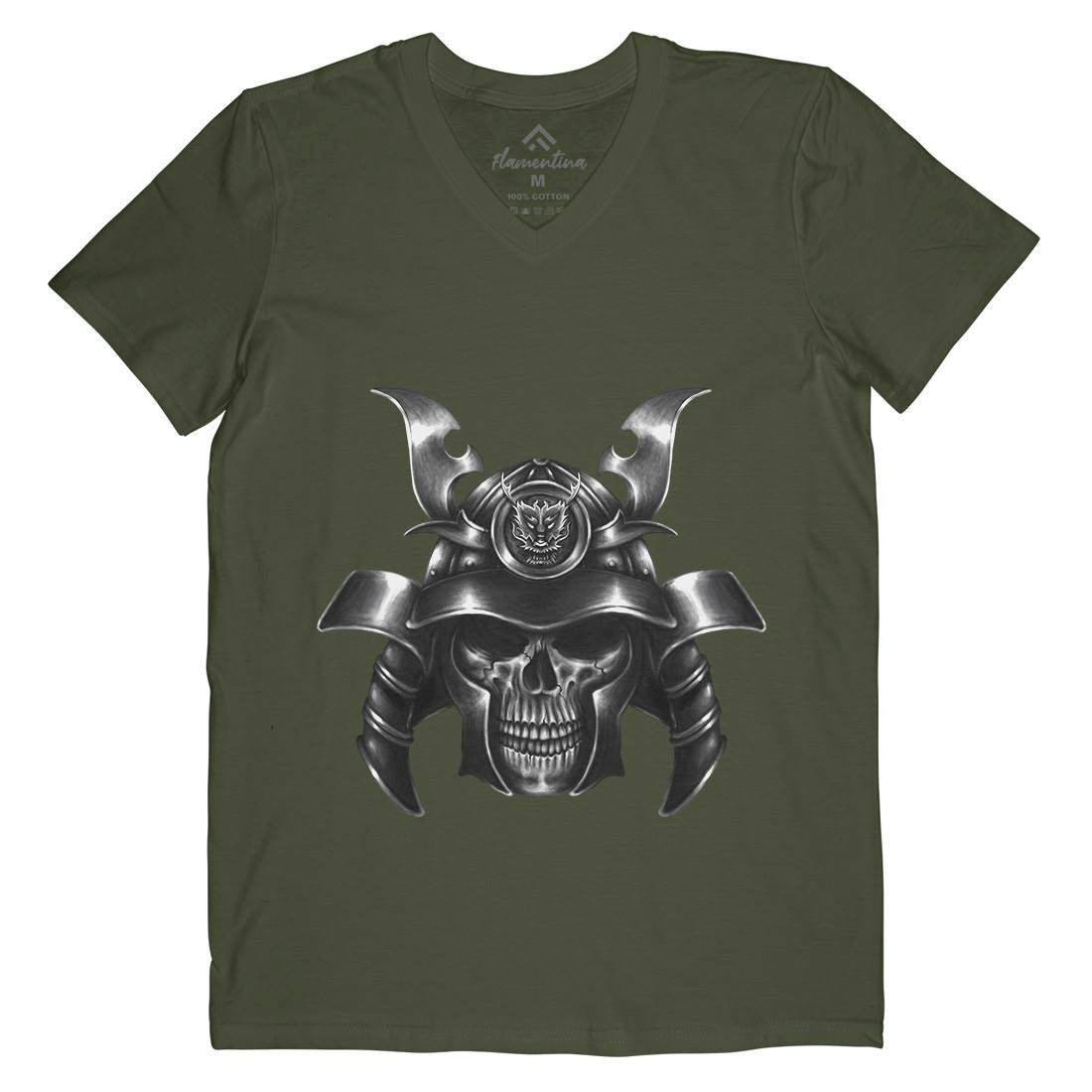 Spirit Of Ronin Mens Organic V-Neck T-Shirt Warriors A469