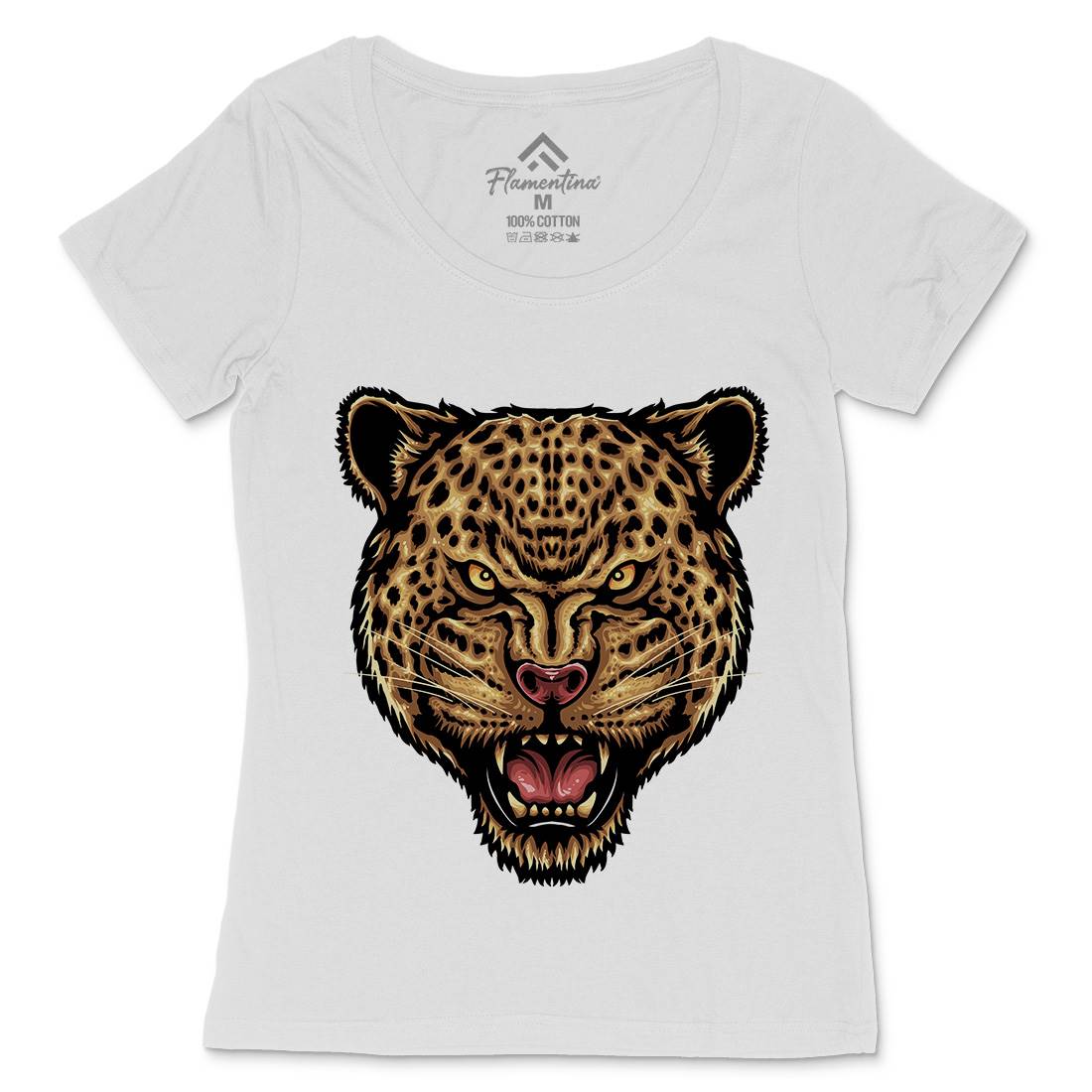 Strength And Focus Womens Scoop Neck T-Shirt Animals A470