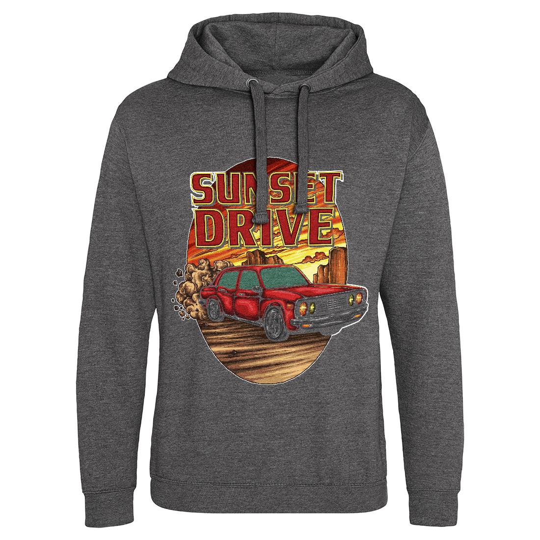 Sunset Drive Mens Hoodie Without Pocket Cars A472