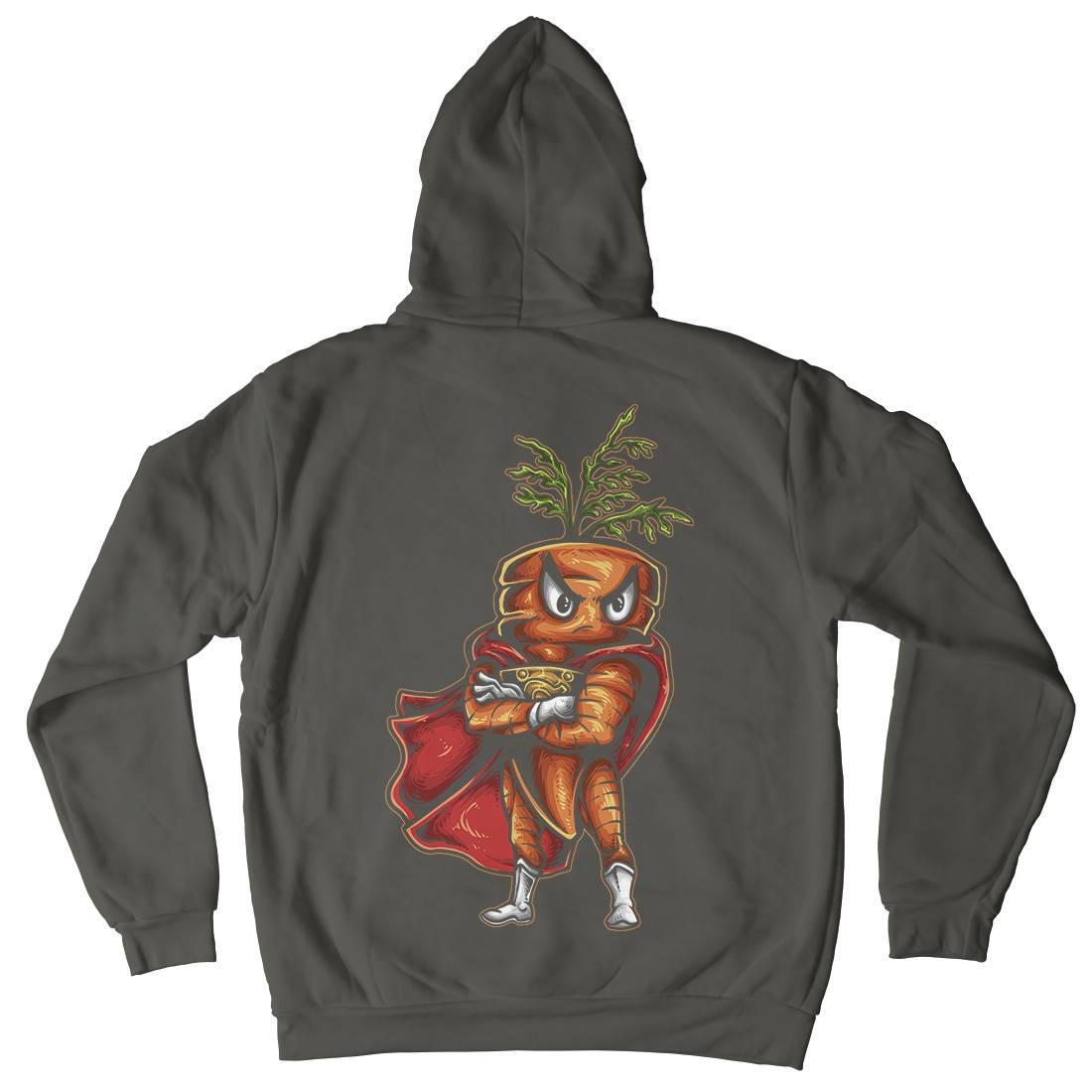 Super Carrot Kids Crew Neck Hoodie Food A473