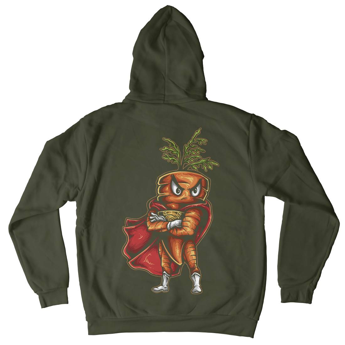 Super Carrot Kids Crew Neck Hoodie Food A473