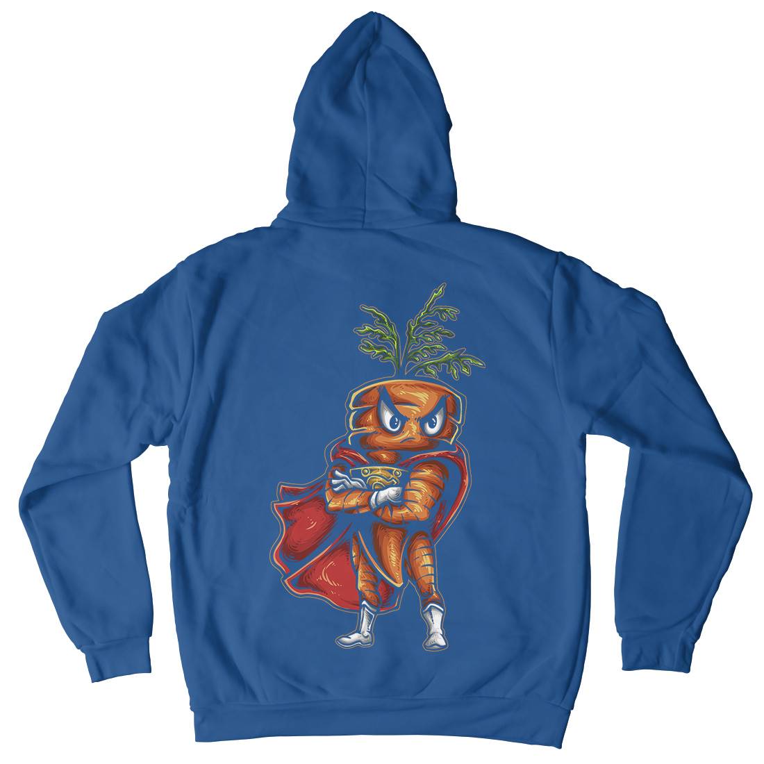 Super Carrot Mens Hoodie With Pocket Food A473