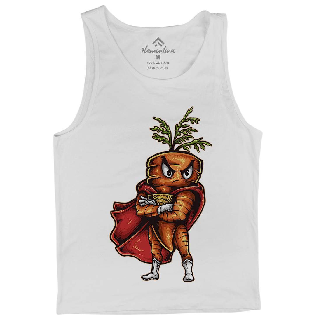 Super Carrot Mens Tank Top Vest Food A473
