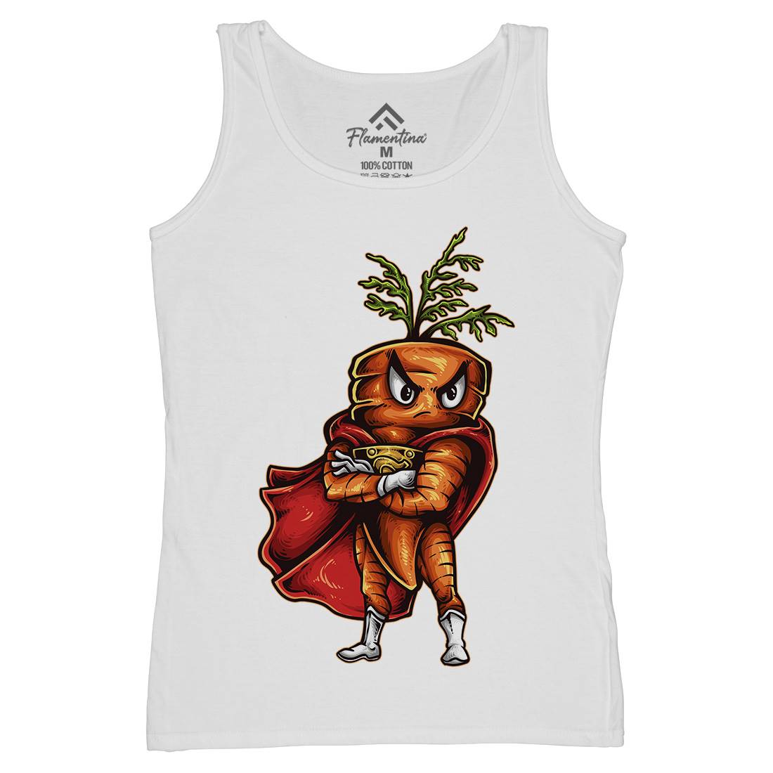 Super Carrot Womens Organic Tank Top Vest Food A473