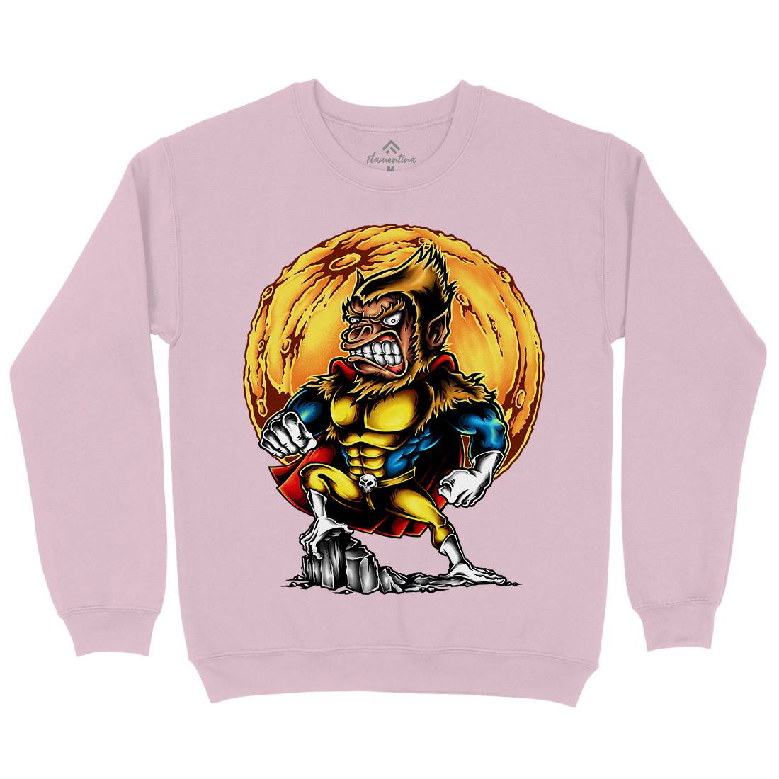 Super Monkey Kids Crew Neck Sweatshirt Animals A475