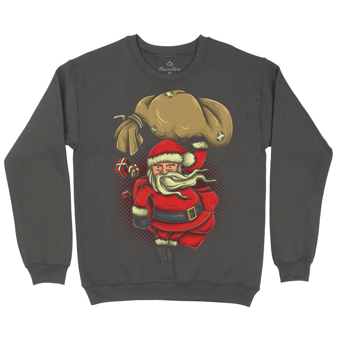Super Santa Kids Crew Neck Sweatshirt Christmas A476