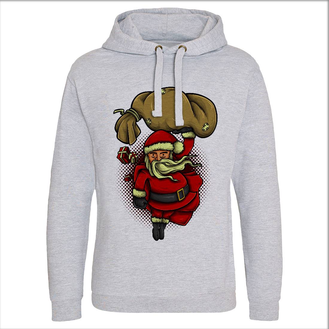 Super Santa Mens Hoodie Without Pocket Christmas A476