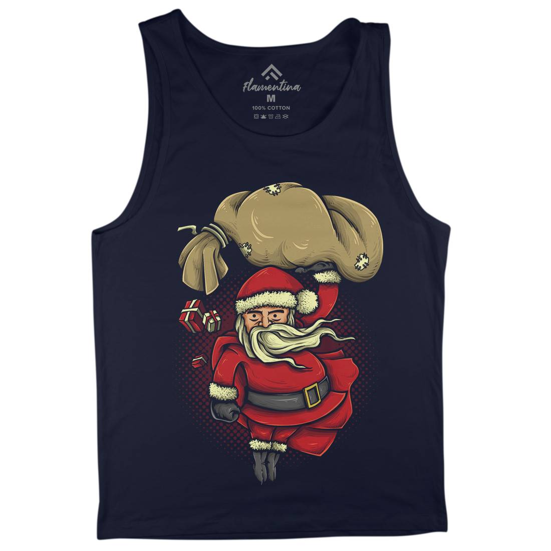 Super Santa Mens Tank Top Vest Christmas A476