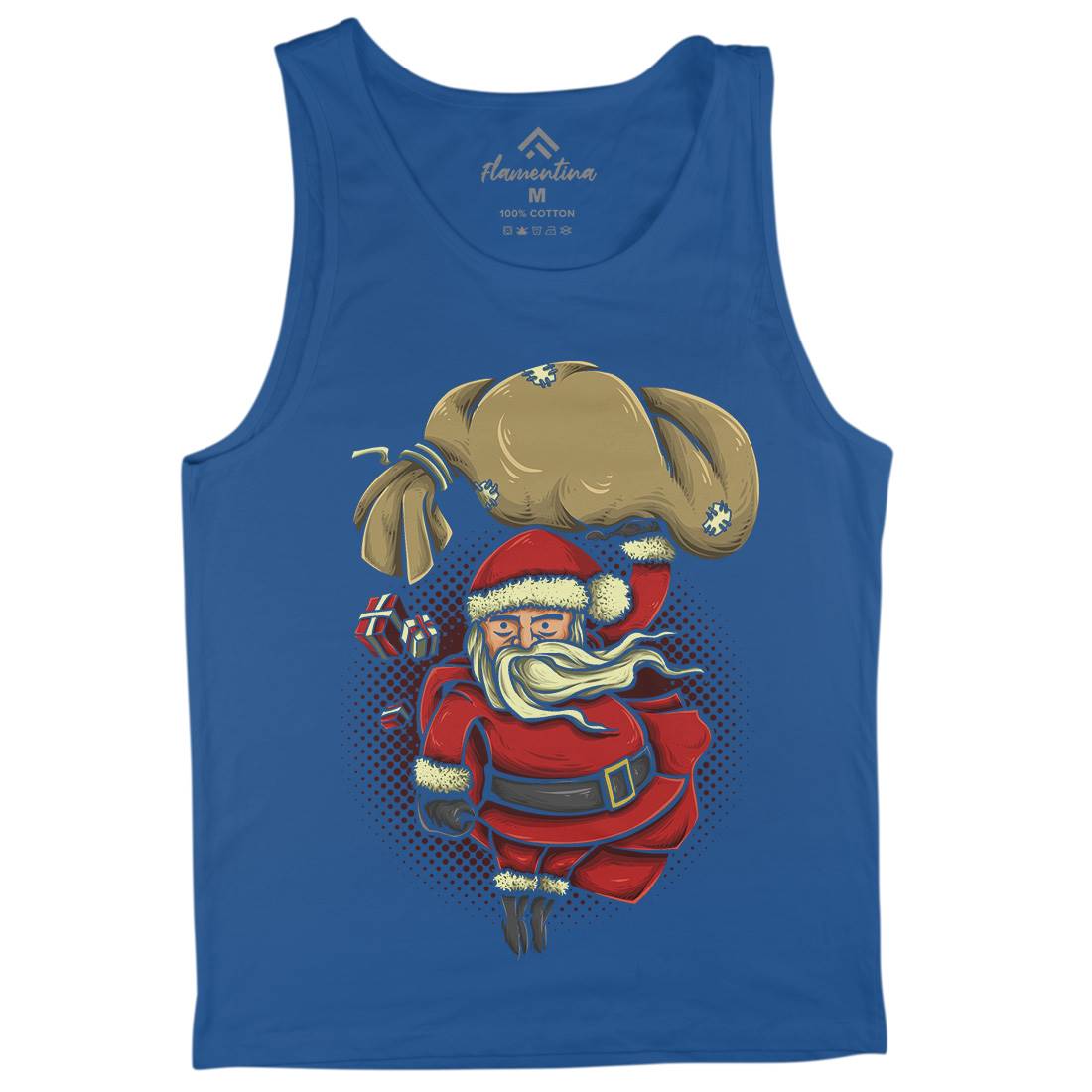 Super Santa Mens Tank Top Vest Christmas A476
