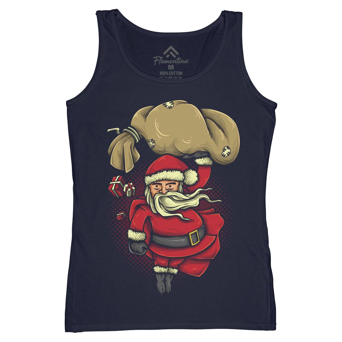 Super Santa Womens Organic Tank Top Vest Christmas A476